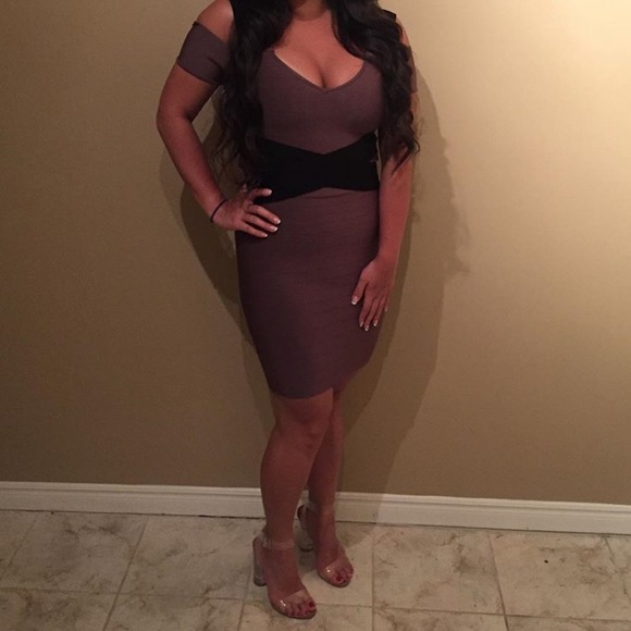 Marciano Contouring Bandage Dress Size M - Picture 2 of 4